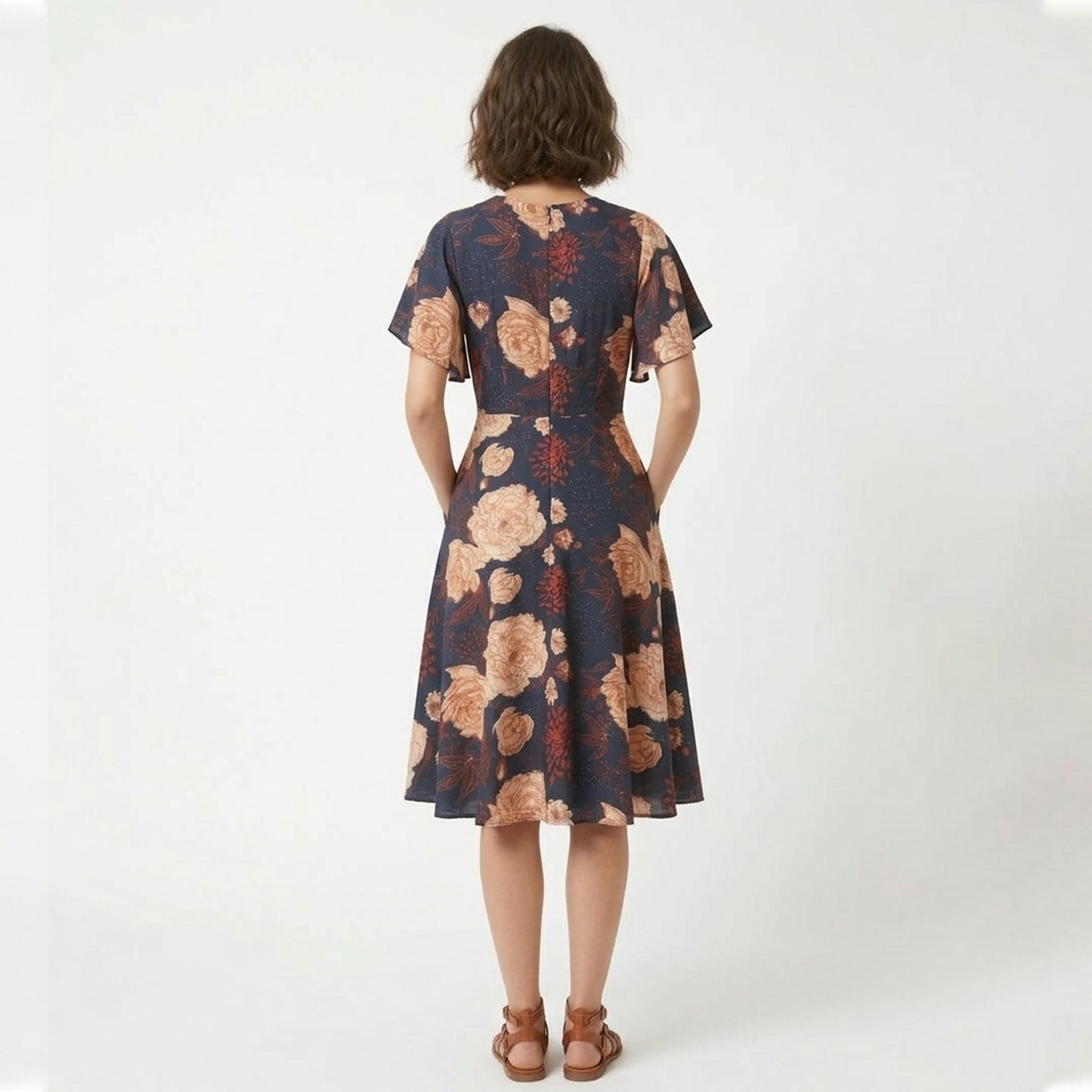 Robe longue femme coton été robe maxi imprimée élégante
