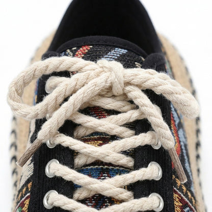Espadrilles homme en coton style bohème respirant pour été