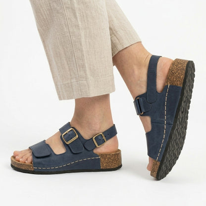 Sandales femme cuir printemps été confort semelle souple support voûte plantaire