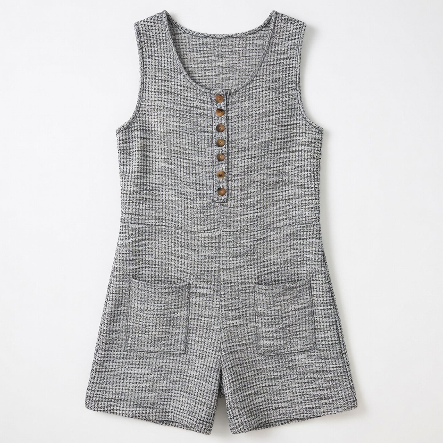 Combinaison femme coton été combinaison décontractée sans manches femme