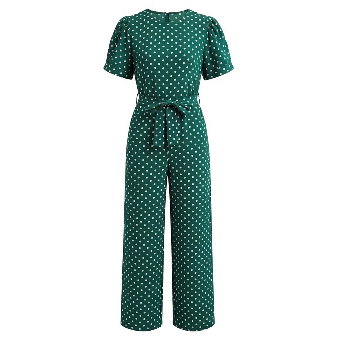 Combinaison femme coton à pois élégante printemps