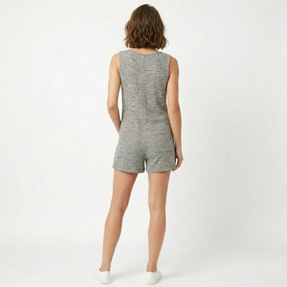 Combinaison femme coton été combinaison décontractée sans manches femme