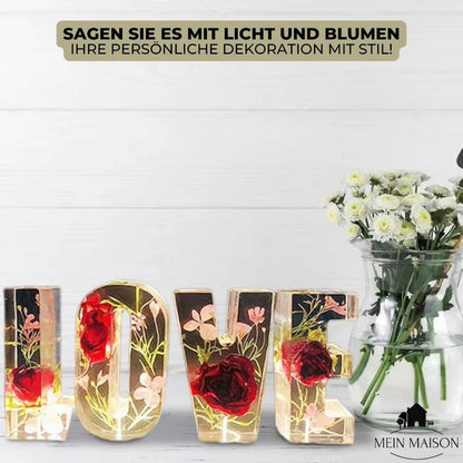 Lampe Fleur En Résine | Lettres Décoratives