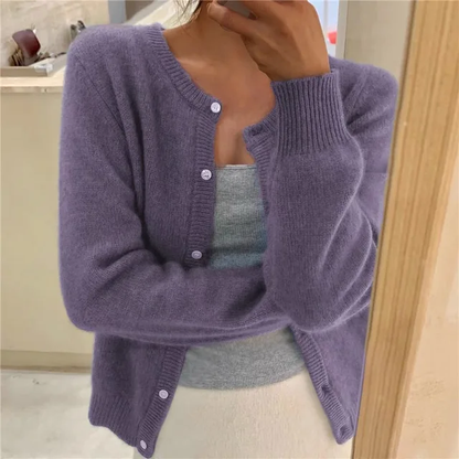 Cardigan En Cachemire À Boutons Pour Femme | Hiver