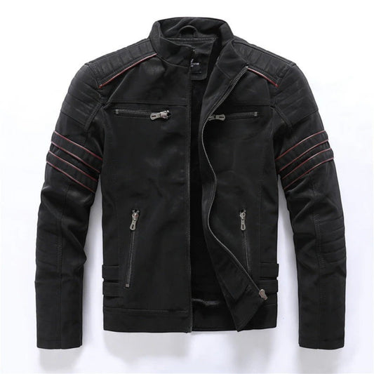 Sacha | Veste De Moto Confortable Pour Homme | Fermeture Éclair