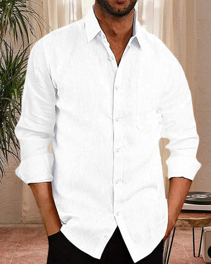 Chemise Homme À Manches Longues | Style Décontracté