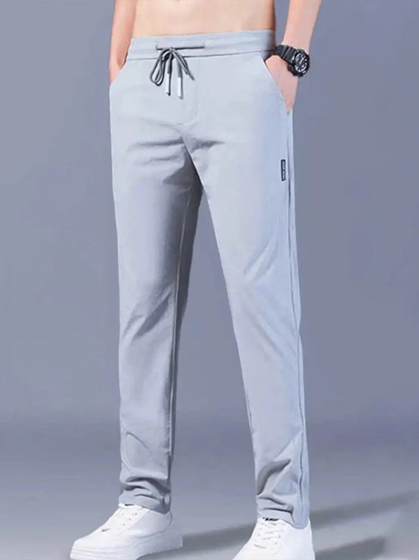 Tobias | Pantalon Décontracté Extensible Pour Homme | Long