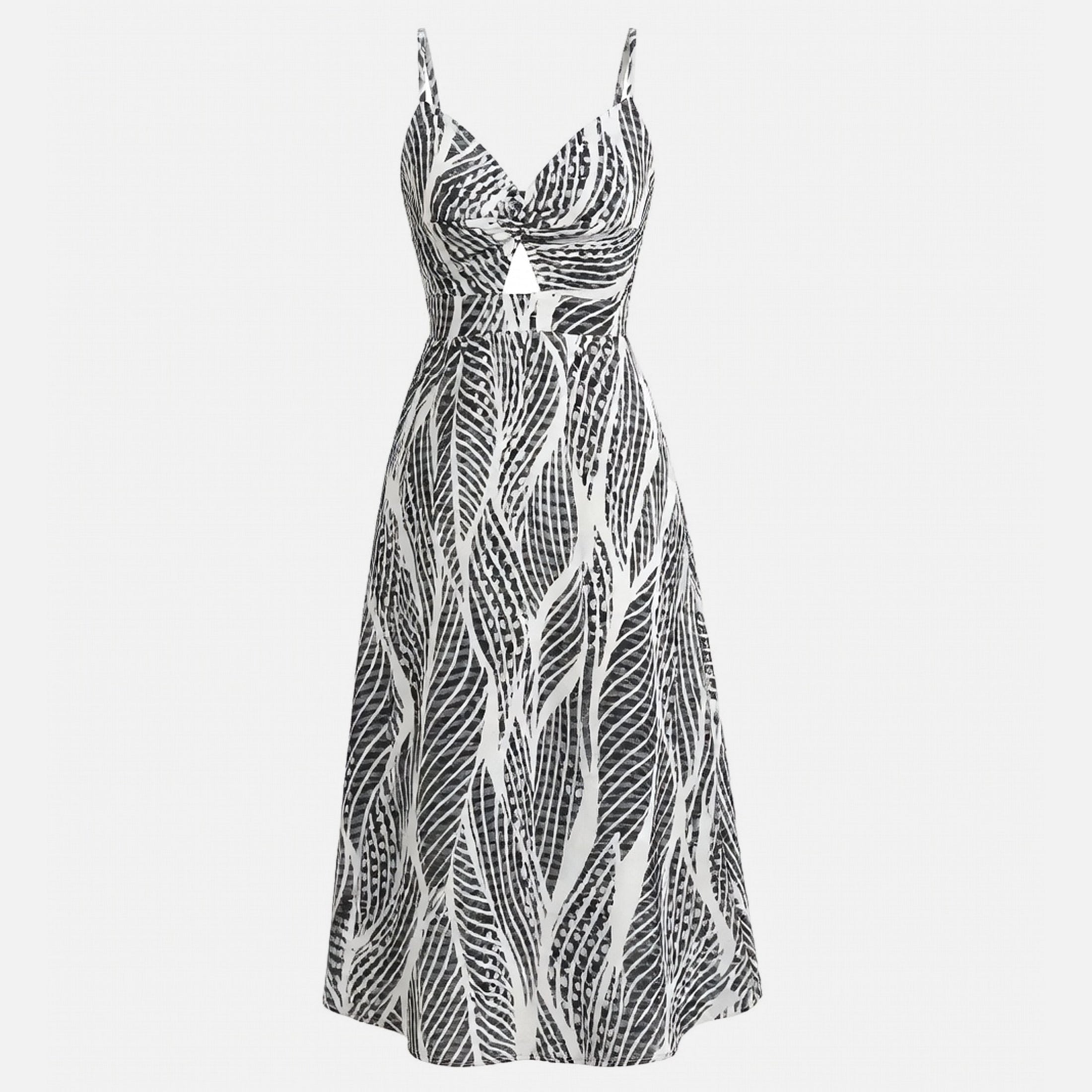 Robe longue femme en coton col V été robe de plage vacances