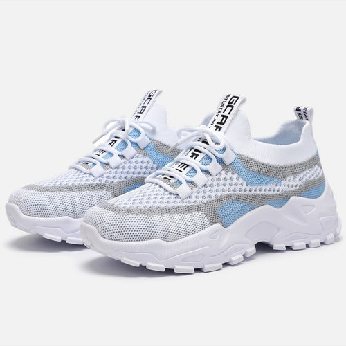Baskets femme mesh été sneakers femme respirantes chaussures running plateforme