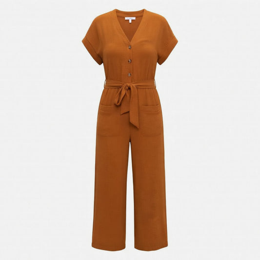 Pantalon homme coton élégant taille haute boutons devant printemps-été