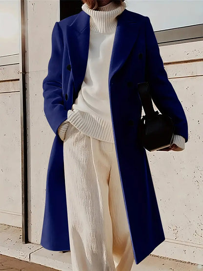 Manteau Long Stylé Pour Femme | Patte De Boutonnage