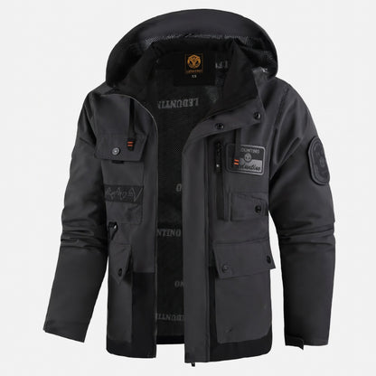 Veste homme polyester printemps automne blouson homme capuche zippé outdoor