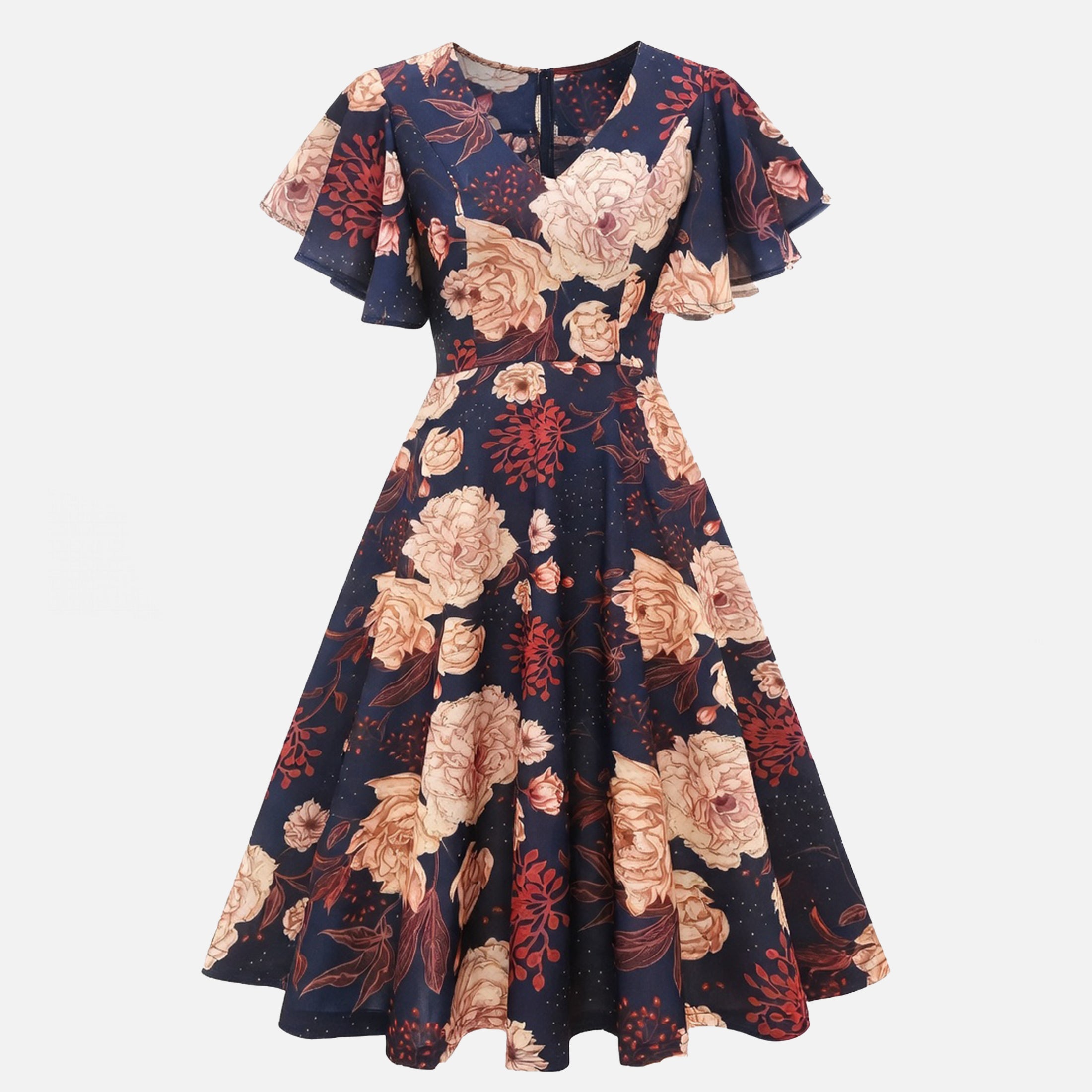 Robe longue femme coton été robe maxi imprimée élégante