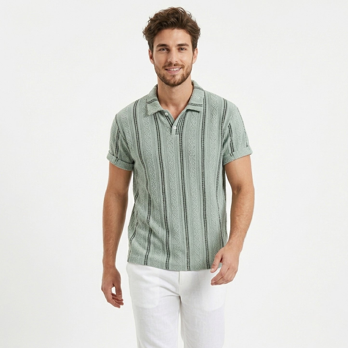 Chemise homme coton printemps été casual mode élégante régulière