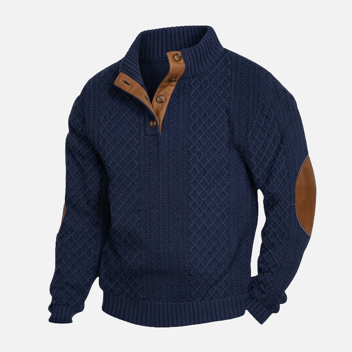 Chemise homme coton printemps automne chemise homme manches longues col montant