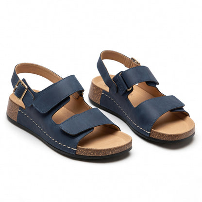 Sandales femme cuir printemps été confort semelle souple support voûte plantaire
