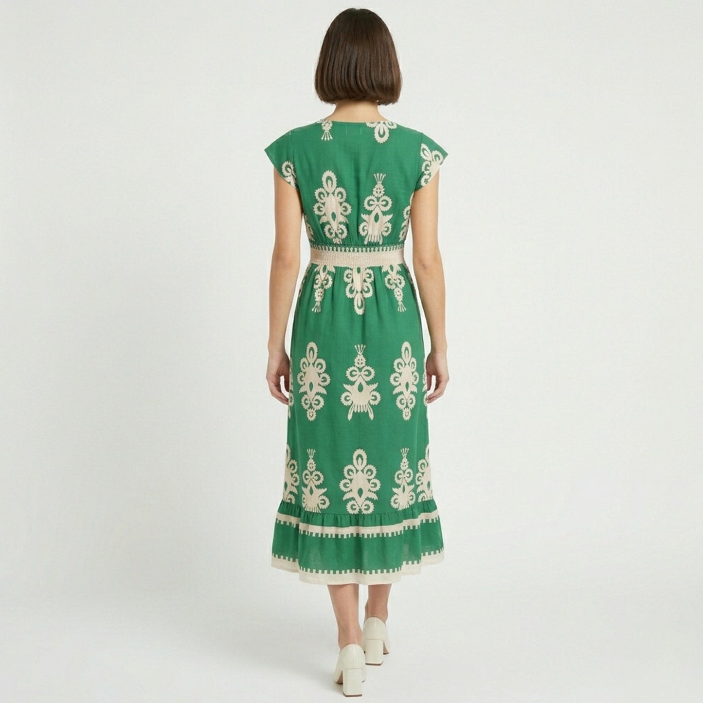 Robe trapèze femme en coton léger pour le printemps