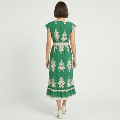Robe trapèze femme en coton léger pour le printemps