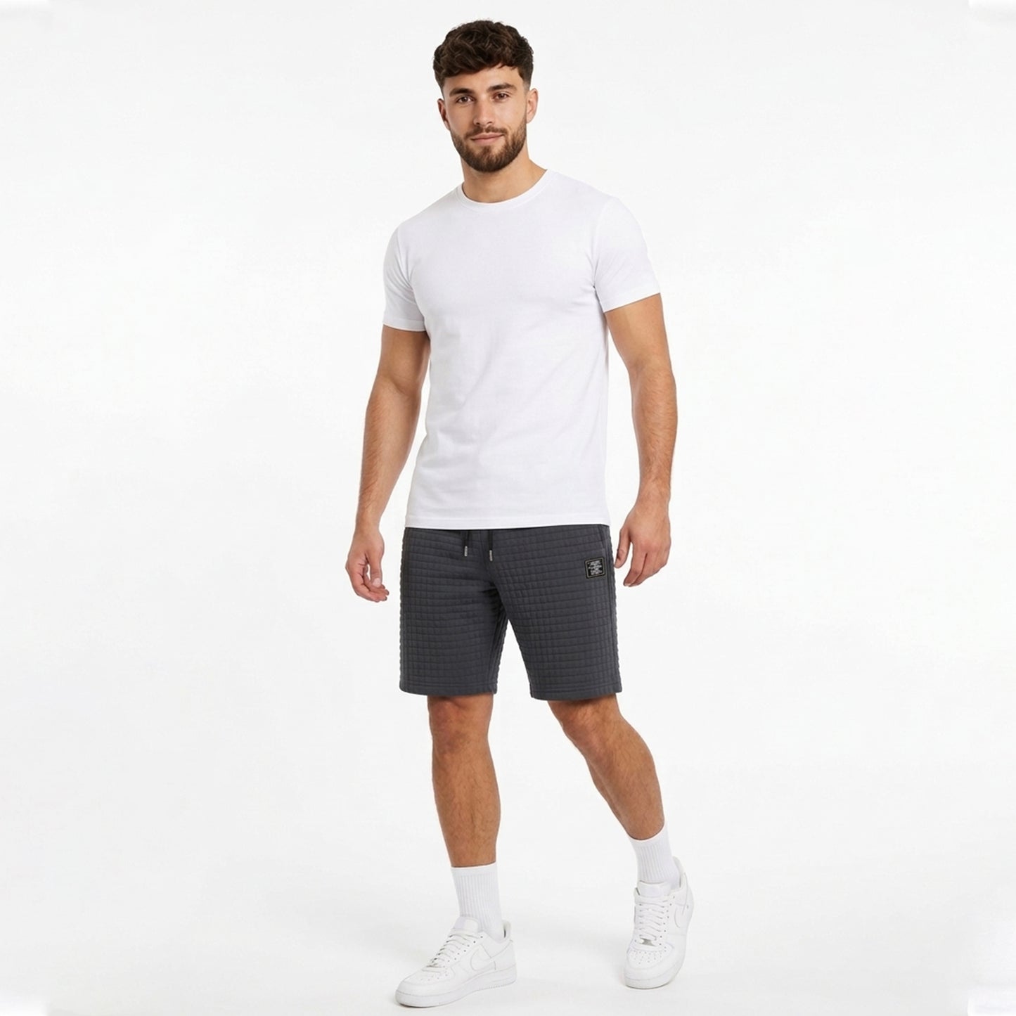 Short homme coton été confortable coupe décontractée pantalon court sportif