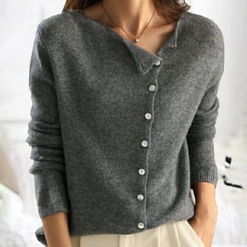 Cardigan À Patte De Boutonnage Pour Femme | Manches Longues