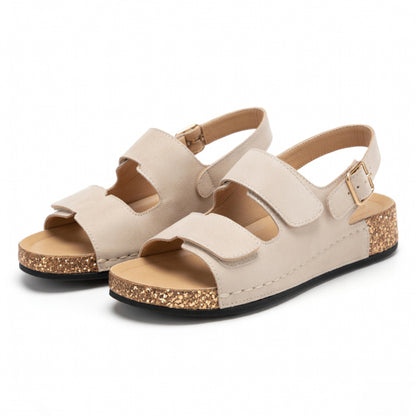 Sandales femme cuir printemps été confort semelle souple support voûte plantaire