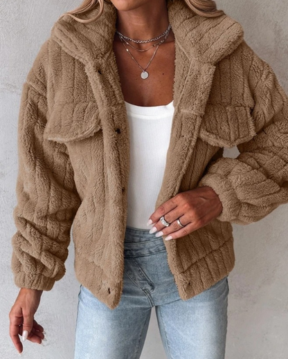 Veste Teddy Structurée Pour Femme | Courte