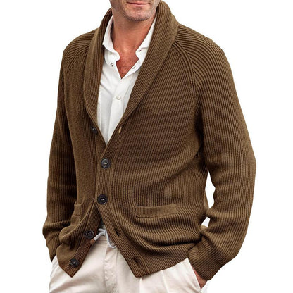 Cardigan Boutonné D'hiver Pour Homme | Avec Poche