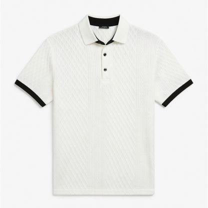 Polo homme coton été polo homme manches courtes col polo golf casual