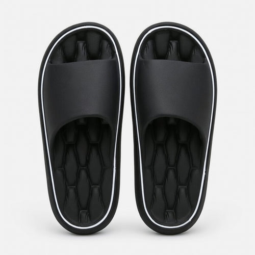 Chaussons unisex coton été chaussons maison antidérapants confort intérieur