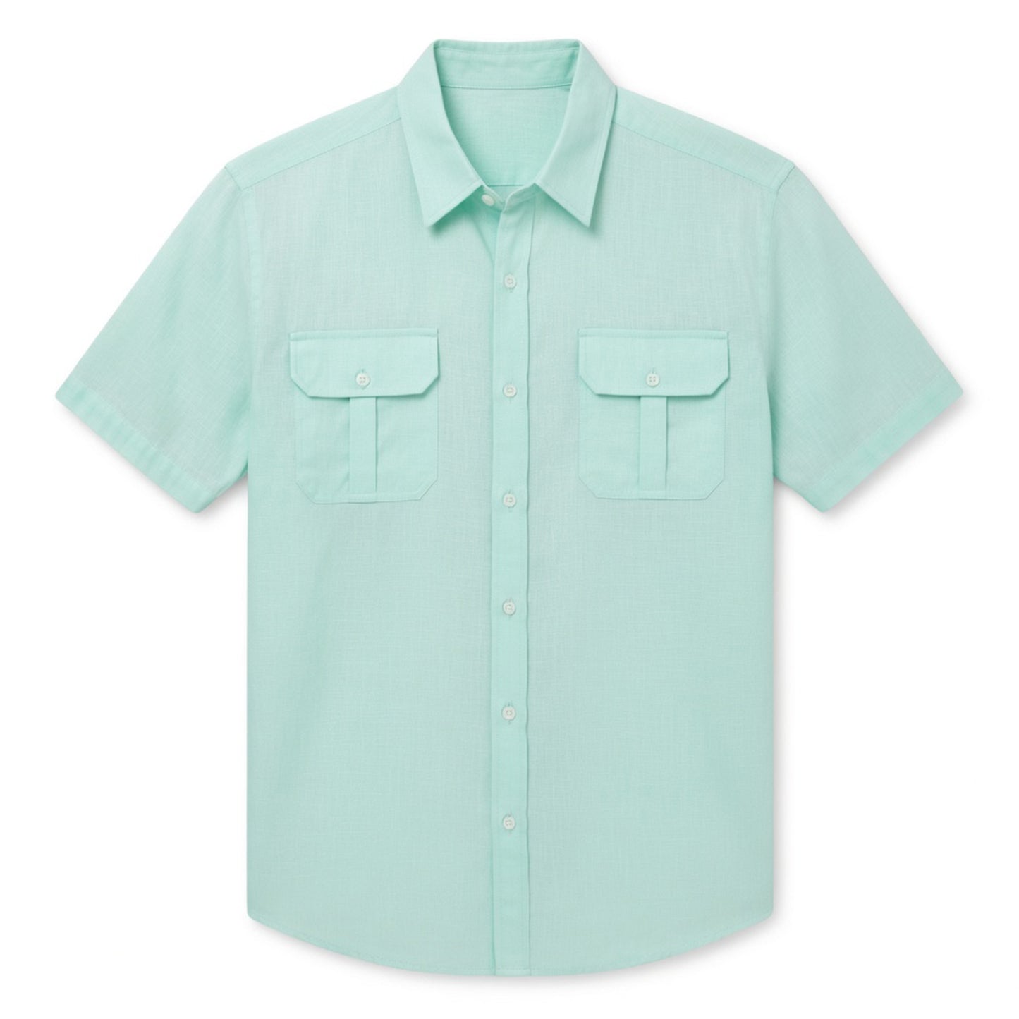 Chemise homme manches courtes en coton léger pour le printemps été