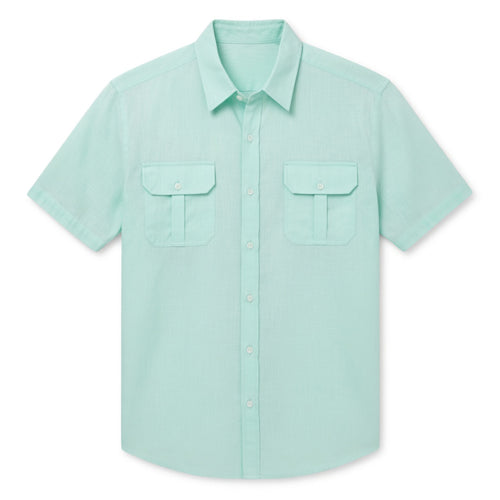Chemise homme manches courtes en coton léger pour le printemps été