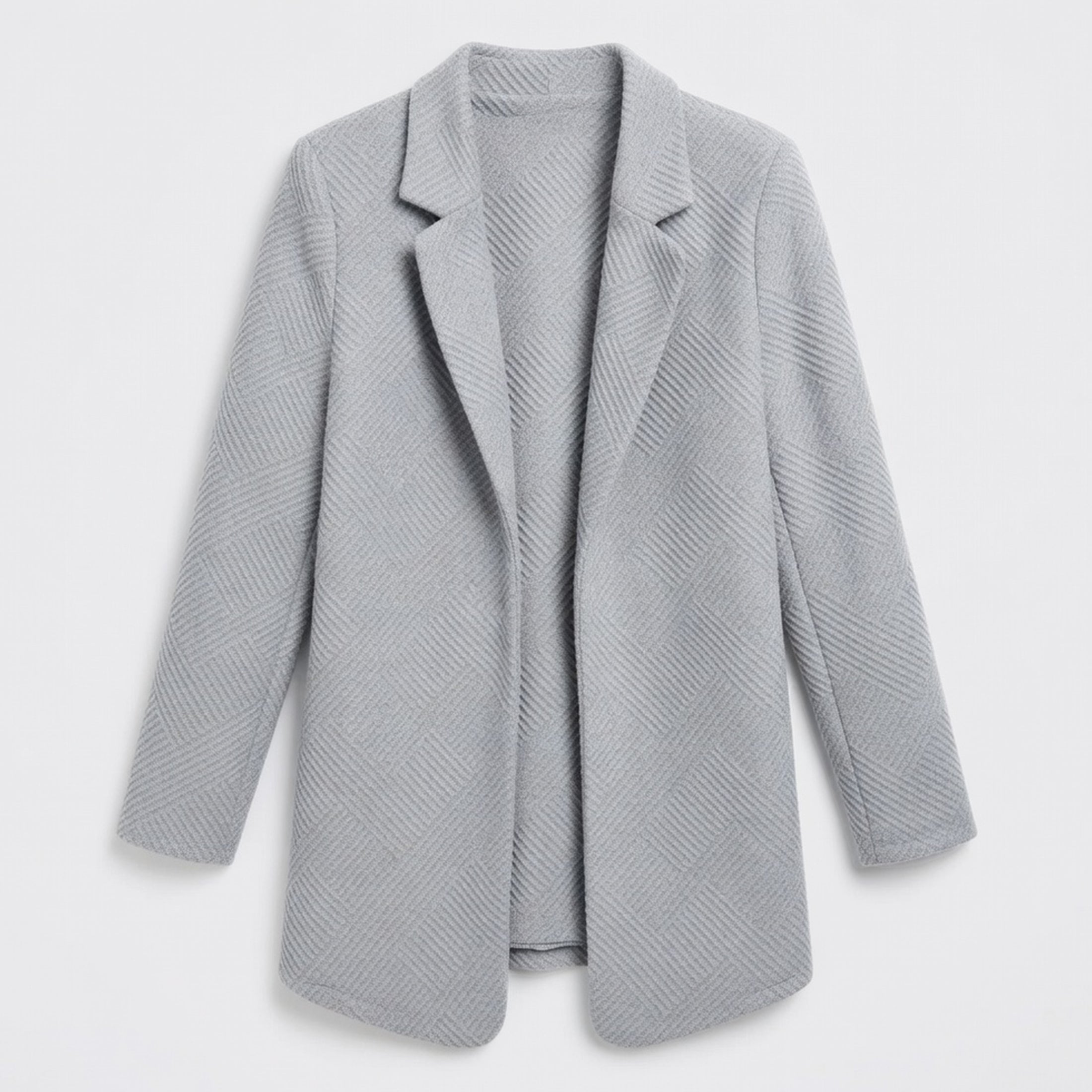 Blazer femme coton été blazer ouvert manches longues léger élégant