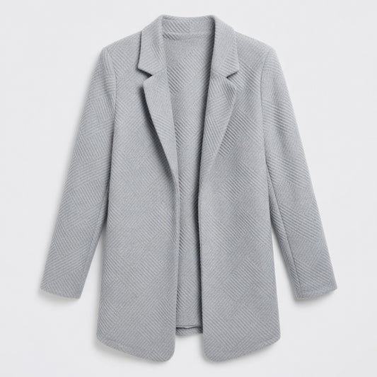 Blazer femme coton été blazer ouvert manches longues léger élégant