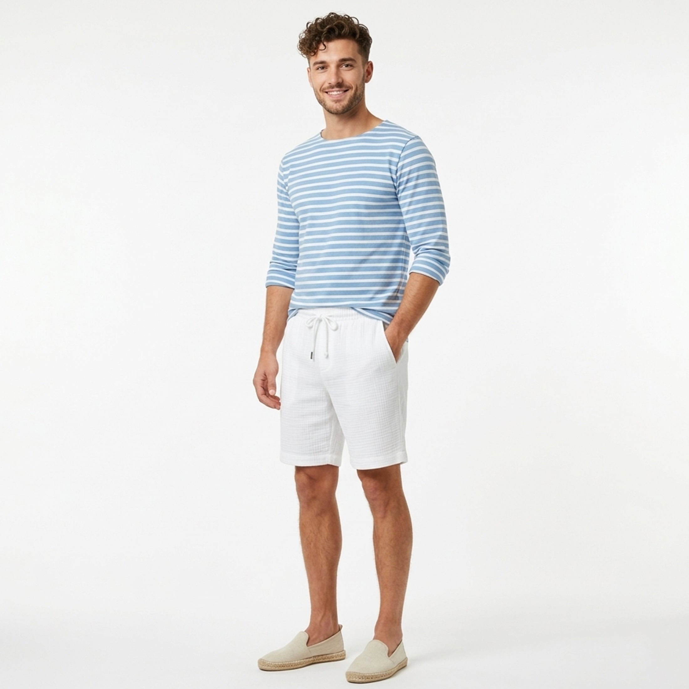 Short homme en coton léger pour été