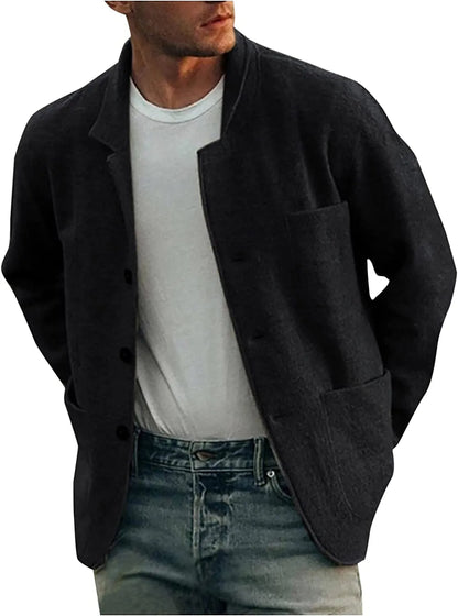 Blazer Classique Avec Poches Pour Homme | Fermeture Boutonnée