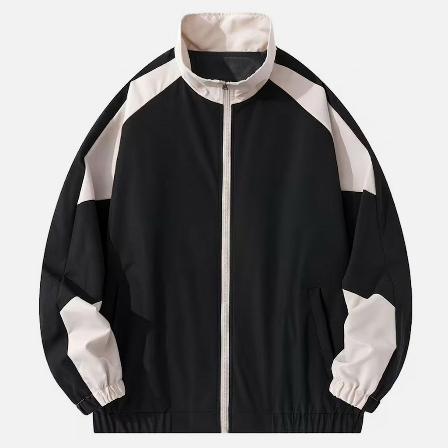 Veste homme polyester printemps automne blouson zippé homme streetwear léger