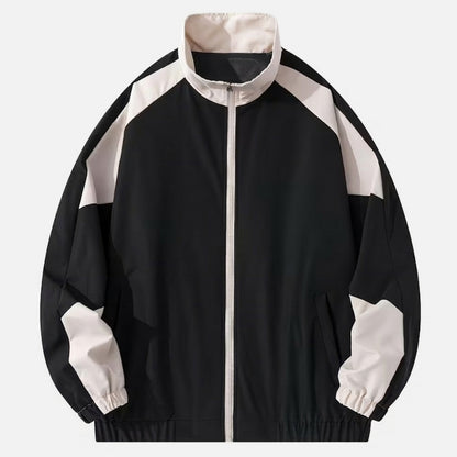 Veste homme polyester printemps automne blouson zippé homme streetwear léger