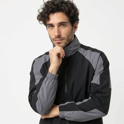 Veste homme polyester printemps automne blouson zippé homme streetwear léger