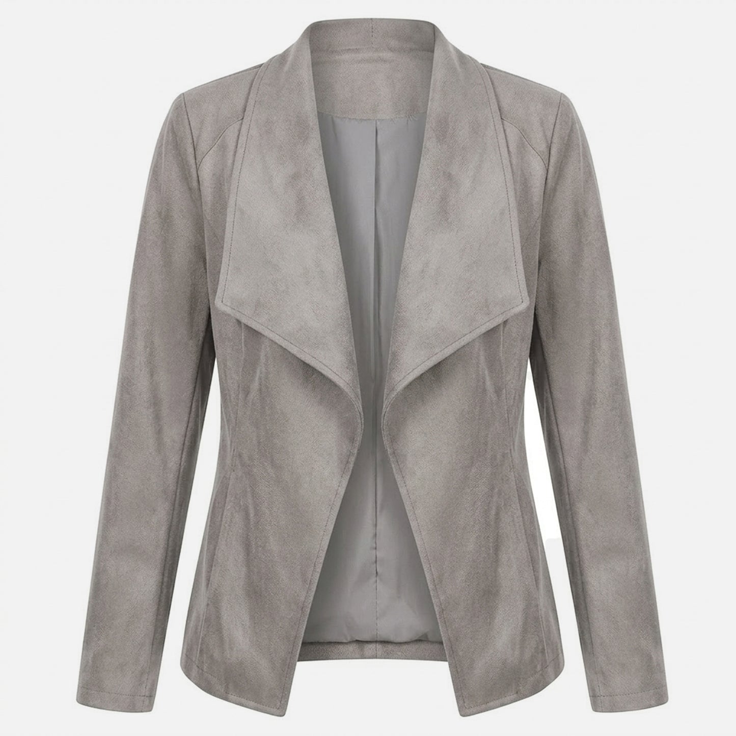 Veste femme coton printemps automne veste ouverte femme manches longues