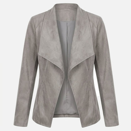 Veste femme coton printemps automne veste ouverte femme manches longues