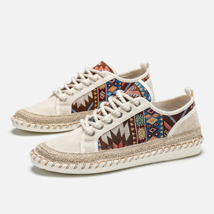 Espadrilles homme en coton style bohème respirant pour été