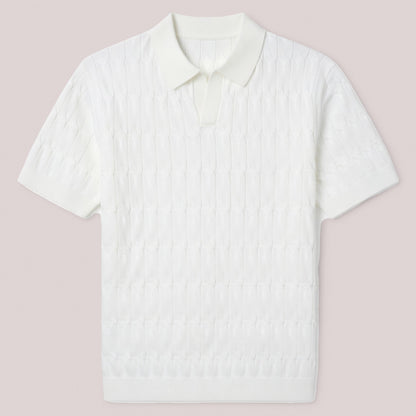 Polo homme coton été polo maille manches courtes style casual élégant