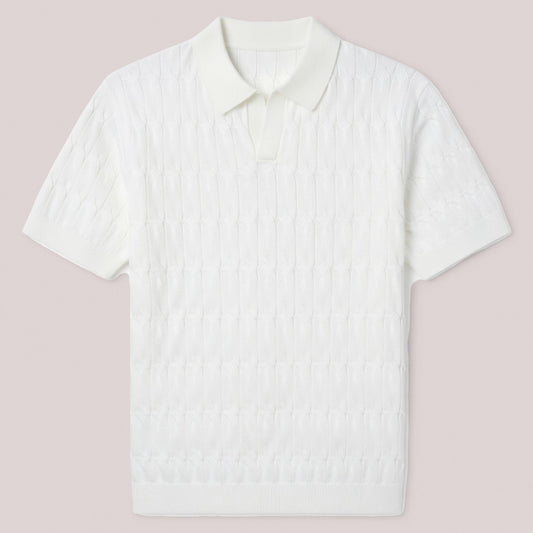 Polo homme coton été polo maille manches courtes style casual élégant
