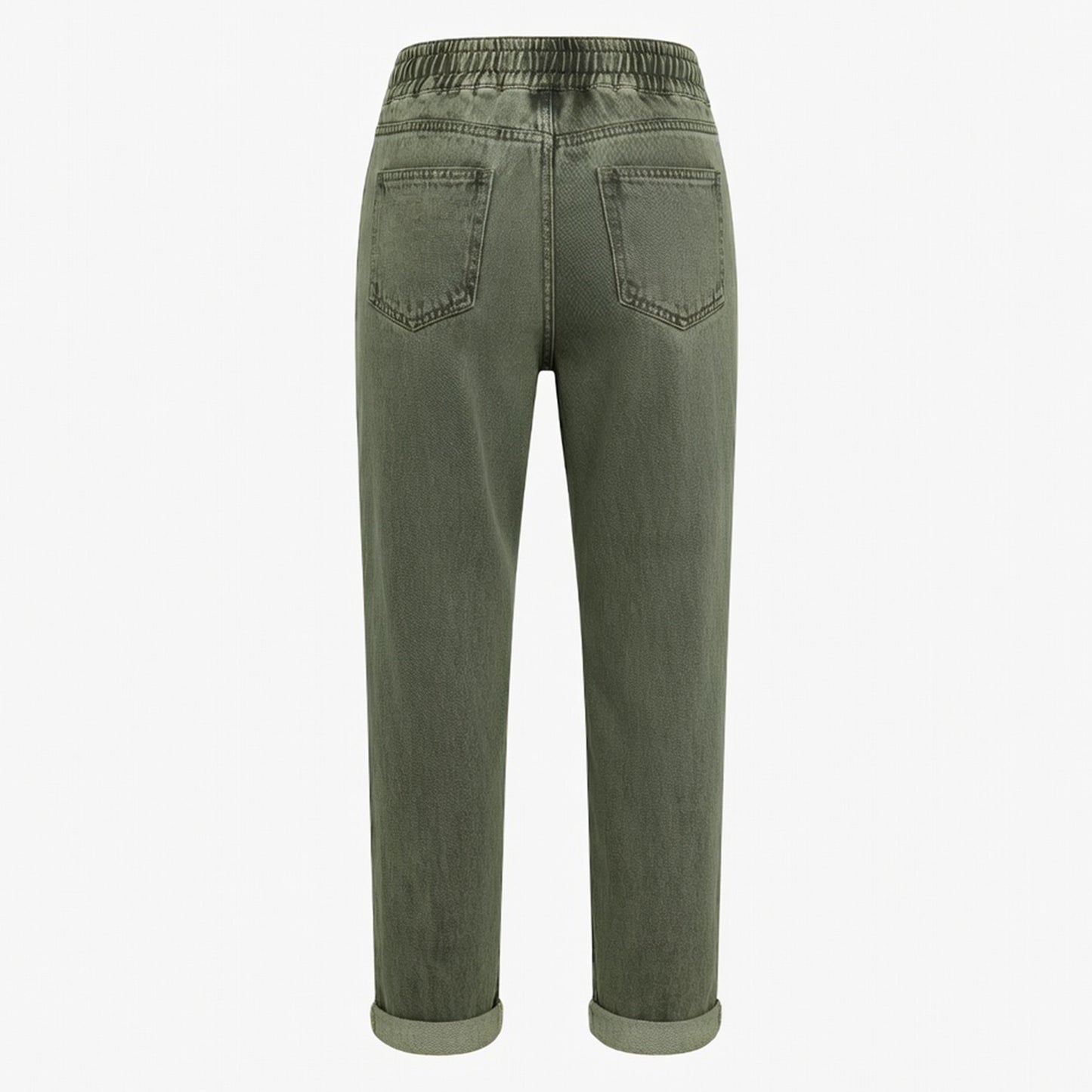 Jean femme denim coton été jean taille élastique coupe droite slim