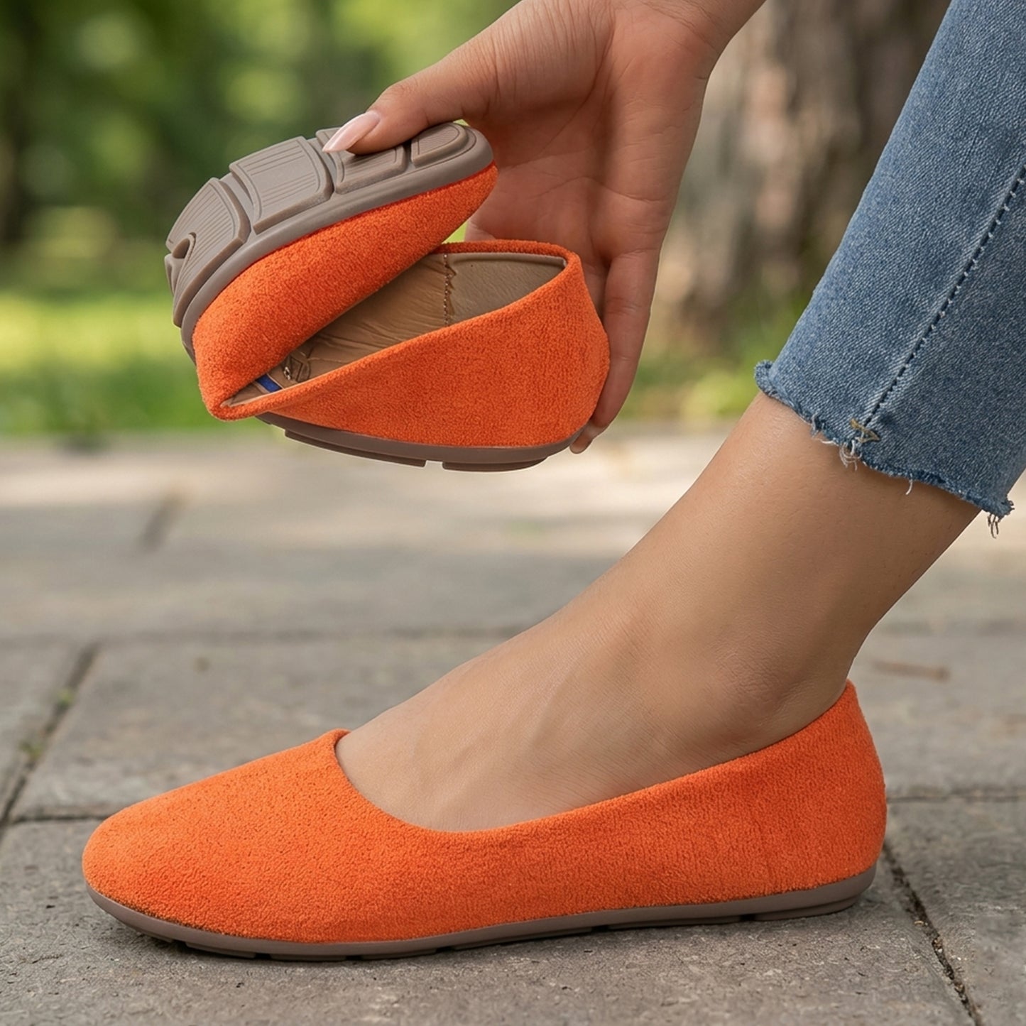 Ballerines femme cuir printemps chaussures plates femme