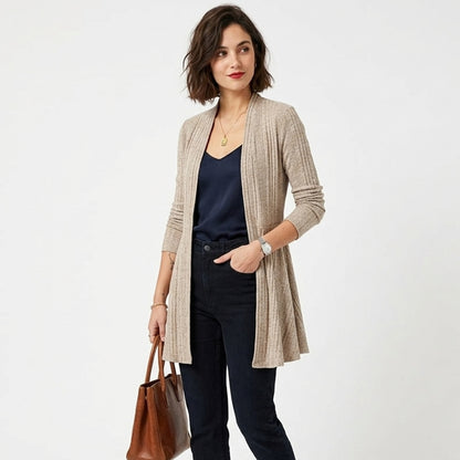 Cardigan femme coton printemps automne gilet femme tricot casual