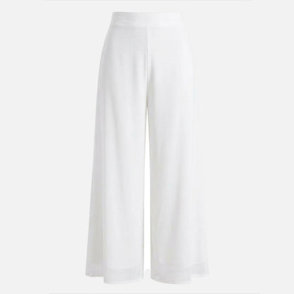 Pantalon femme coton printemps été pantalon ample femme taille élastique