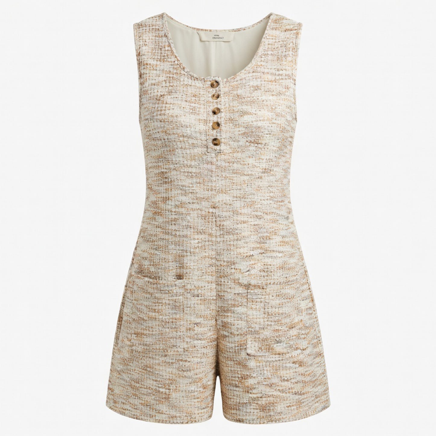 Combinaison femme coton été combinaison décontractée sans manches femme