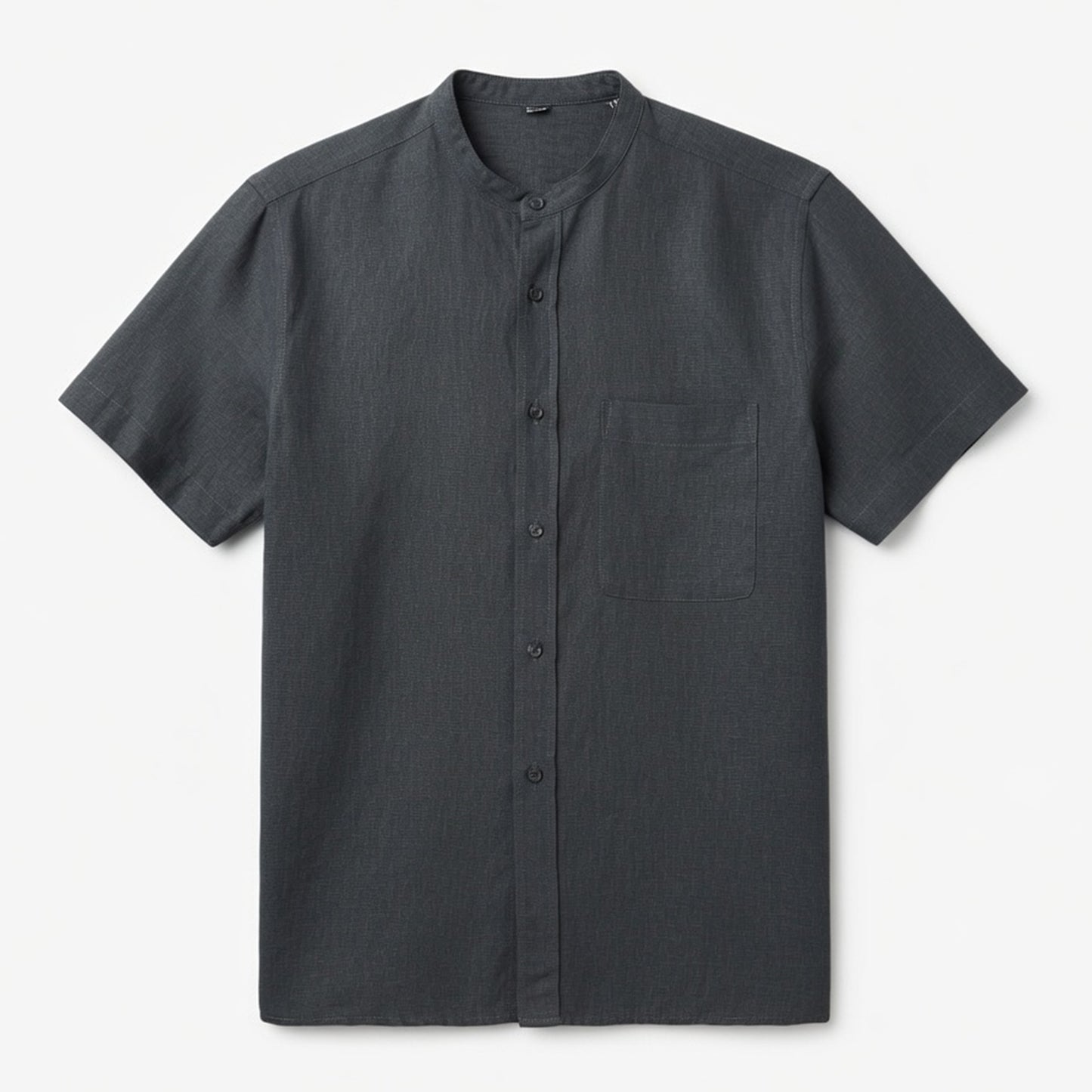 Chemise homme coton été manches courtes chemise plage casual élégante