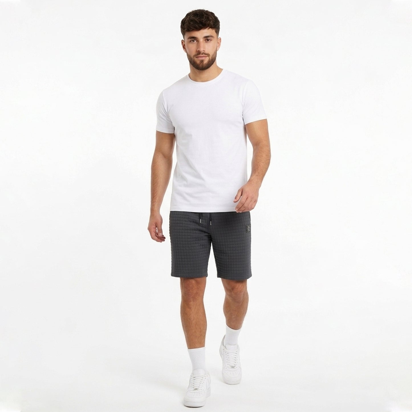 Short homme coton été confortable coupe décontractée pantalon court sportif